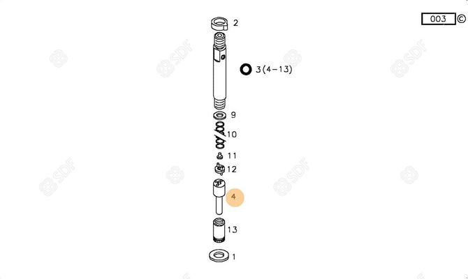 Pièces agricoles - Pieces moteur - INJECTEUR Deutz-Fahr origine