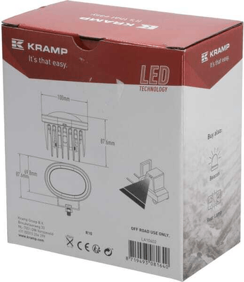 Pièces agricoles - Eclairage - Lampe de sécurité 9W LIGNE BLEUE