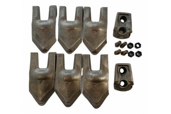Pièces agricoles - Pièce d'usure Charrue - Kit Knock-on Charrue (6pts+2sup+vis)