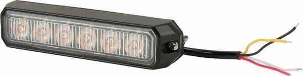 Pièces agricoles - Eclairage - Avertisseur flash LED orange 6x3W 12/24V