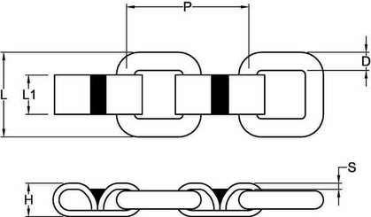 Pièces agricoles - Fertilisation & Lisier - Chaîne résistante 9x80 3,5 T