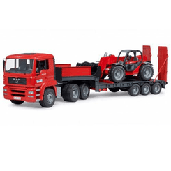 Loisirs - Jouets - Camion surbaissé Manitou MAN TGA avec chargeur télescopique MLT 633