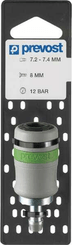 Pièces agricoles - Pièce pneumatique - Raccord rapide+embout 8 mm