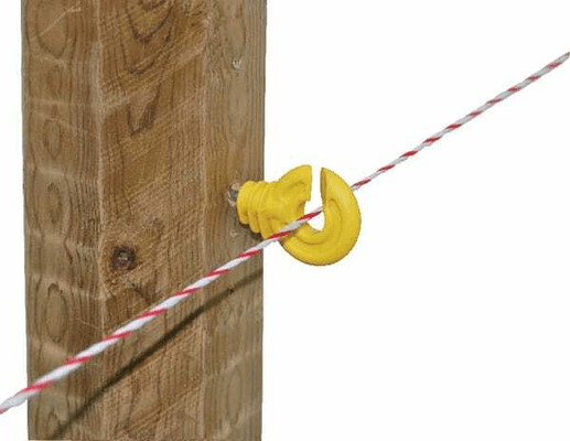 Pièces agricoles - Cloture,Jardin & Sylviculture - Isolateur annulaire jaune 25pc