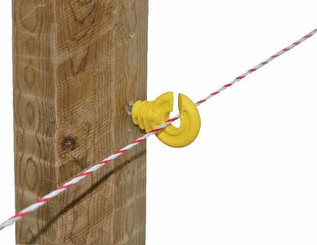 Pièces agricoles - Cloture,Jardin & Sylviculture - Isolateur annulaire jaune 25pc