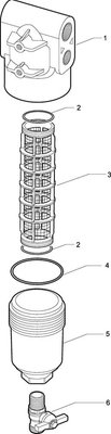 Pièces agricoles - Pièce Pulvérisateur - Filtre en ligne haute pression