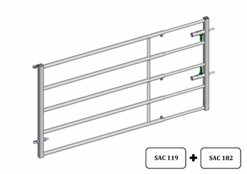 Materiels - Cage de contention - PACK DE 14 PORTES D'HERBAGE AUTOLOCK L.2/3M EMBOITEE