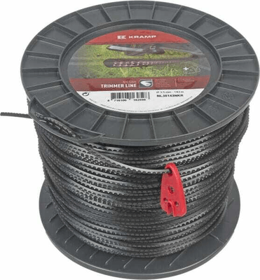 Pièces agricoles - Jardin et forêt pièce adaptable - Fil de coupe Ø 3.5mm 143m carré noir Kramp