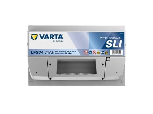 Pièces agricoles - Eclairage - Battery 12V 74Ah 680A LFS74 VARTA Professional Starter