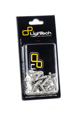 Pièces Quad & Motos - Pièces communes - Kit vis de bulle LIGHTECH argent alu (4 pièces) Aprilia Rsv4 R