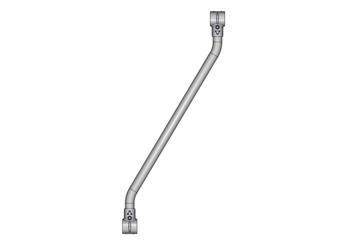 Materiels - Matériel d'élevage - autre - BARRE OBLIQUE GALVA D.42MM
