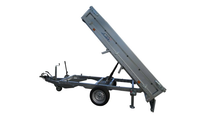 Materiels - Remorque voiture - BENNE 256x148x30 freinée simple essieu PTAC : 750 kg ou 1350 kg