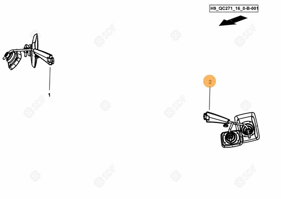 Pièces agricoles - Cabine et structure - MIROIR