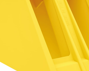 Pièces agricoles - Pièce divers - Cale de roue Crowny® 36, jaune, homologuée, thermoplastique