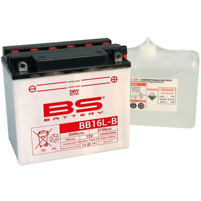 Pièces Quad & Motos - Electrique - Batterie BS BATTERY Haute-performance avec pack acide - BB16L-B