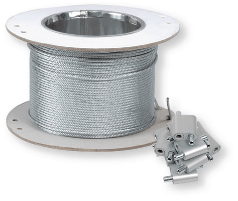Boulonnerie, quincaillerie - Câbles, Cordes, Chaînes et accessoires, ressorts - SET50 AT.CABLE GM+BB 100M Ø2.5