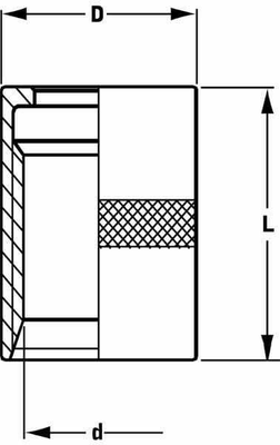 Pièces agricoles - Hydraulique - Jupe à sertir Ø32x42mm DN20 acier / zingué