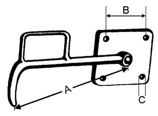 Pièces agricoles - Pièce divers - Crochet de ridelle