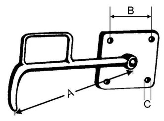 Pièces agricoles - Pièce divers - Crochet de ridelle