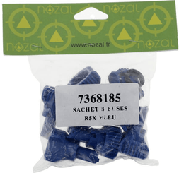 Pièces agricoles - Pièce Pulvérisateur - Jeu de buses à engrais (8 pièces) R5X 03 bleu