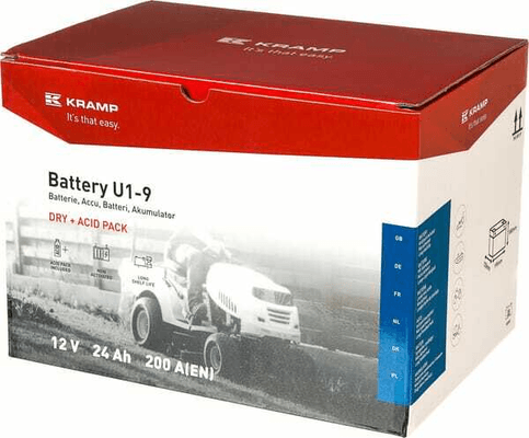 Pièces agricoles - Eclairage - Batterie U1 12V 24Ah 220A Kramp