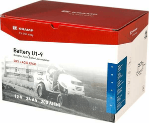 Pièces agricoles - Eclairage - Batterie U1 12V 24Ah 220A Kramp