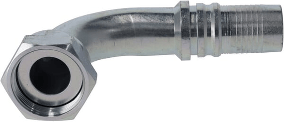 Pièces agricoles - Hydraulique - Raccord à sertir 4SH-DN40-1,7/8" ORFS-90°