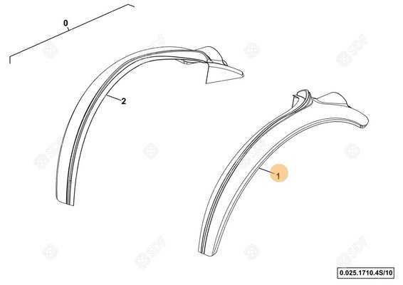 Pièces agricoles - Cabine et structure - parafango