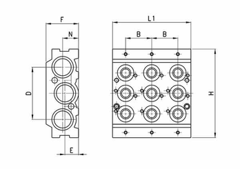 Pièces agricoles - Pièce pneumatique - Module intermédiaire