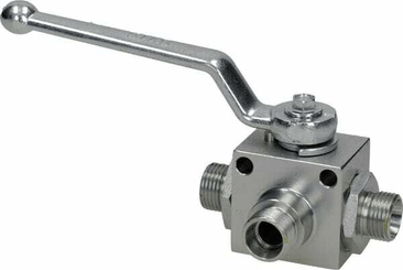 Pièces agricoles - Hydraulique - Vanne à bille 3/2-L - M18x1/5