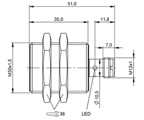 Pièces agricoles - Electricité - Détecteur de proximité inductif