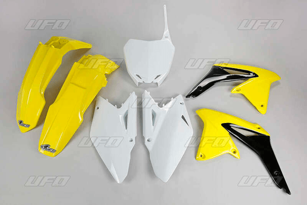 Pièces Quad & Motos - Plastiques - Kit plastique UFO couleur origine jaune/noir/blanc Suzuki RM-Z450