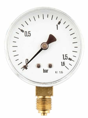 Pièces agricoles - Hydraulique - Manomètre Ø63 0-1,6bar ¼" inf.