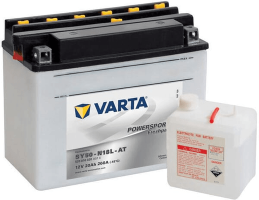 Pièces agricoles - Eclairage - Batterie 12V 20Ah 260A Powersports Freshpack VARTA