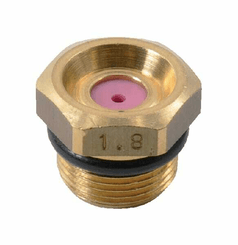 Pièces agricoles - Pièce Pulvérisateur - Buse à jet mirroir 6818 22° 1.8 dorée laiton Braglia