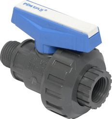 Pièces agricoles - Hydraulique - Robinet à bille PVC M1/2"xF1/2" simple union