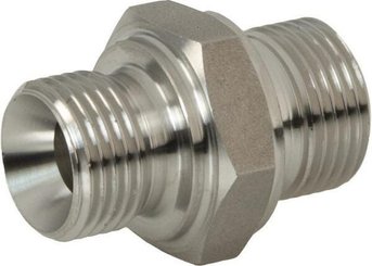 Pièces agricoles - Hydraulique - Raccord droit M 5/8"x1/2" BSP SS