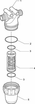 Pièces agricoles - Pièce Pulvérisateur - Filtre de pression 3/4"