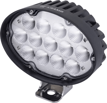 Pièces agricoles - Eclairage - Phare de travail LED, 65W, 5880lm, ovale, 10/30V, 166x148x95mm, Deutsch fiche, Spot, 13 LED