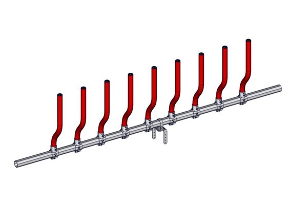 Materiels - Matériel d'élevage - autre - LS CONFORT PLUS VL 10P./4M L.4.45M ROUGE SANS EMBOUT