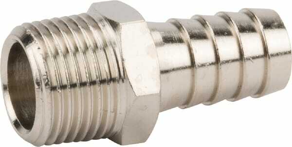 Pièces agricoles - Pièce pneumatique - Embout de tuyau 12 mm x 3/8"