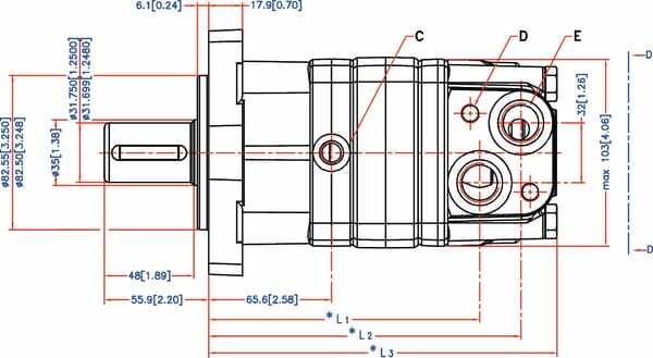 Pièces agricoles - Hydraulique - Moteur orbital OMS100