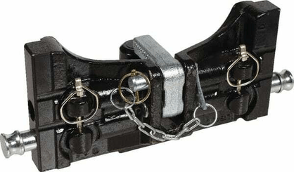 Pièces agricoles - Tracteur pièce adaptable - Support Piton Noir 330 mm
