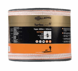 Pièces agricoles - Cloture,Jardin & Sylviculture - TurboLine large bande 20 mm 200 m blanc