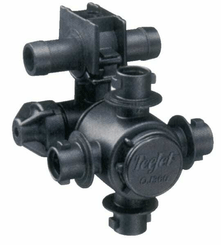 Pièces agricoles - Pièce Pulvérisateur - Porte-buse 4 buses + embout