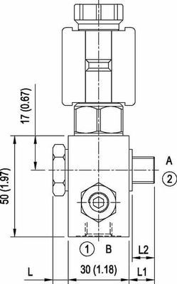 Pièces agricoles - Hydraulique - Vanne 2/2 voies VEI-CE 8 A-2A-06