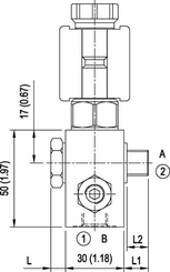 Pièces agricoles - Hydraulique - Vanne 2/2 voies VEI-CE 8 A-2A-06