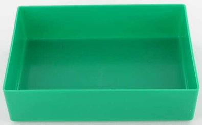 Pièces agricoles - Outils atelier - Bac vert 108x162x45mm polypropylene, Hünersdorff