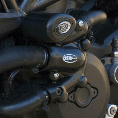 Pièces Quad & Motos - Equipement véhicule - Couvre-carter gauche (pompe à eau) R&G RACING noir Ducati