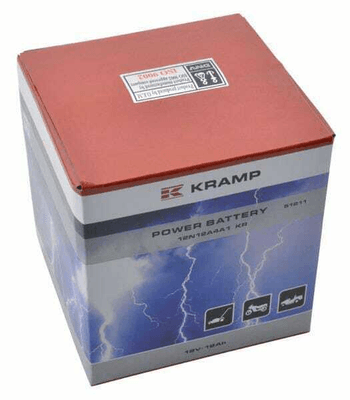 Pièces agricoles - Eclairage - Batterie 12V 12Ah 165A avec pack d'acide Kramp